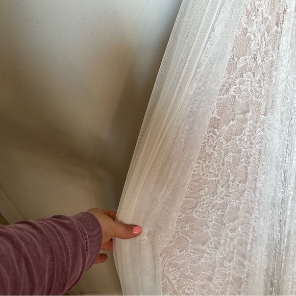 Marchesa NWT gown ivory cream white lace beaded dress - Picture 12 of 16